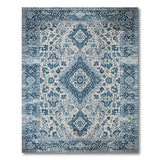 Traditional Persian Navy Blue Persian Medallion Area Rug