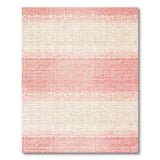 Blush Pink Ivory Striped Distressed Area Rug