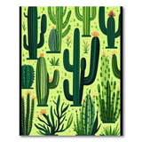 Vibrant Cactus Garden Green Area Rug