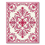 Pink Ornate Pink Traditional Persian Area Rug