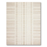 Beige Vertical Stripe Geometric Geometric Modern Area Rug