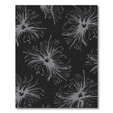 Starburst Abstract Area Rug in Black Grey