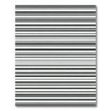 Black White Horizontal Stripe Geometric Modern Area Rug