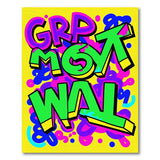 Vibrant Graffiti Letters Area Rug