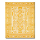 Sunlit Yellow Heritage Tribal Area Rug
