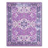 Elegant Purple Persian Floral Area Rug