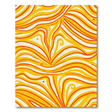 Vibrant Wavy Abstract Area Rug