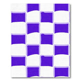 Purple Purple Fluid Waves Abstract Area Rug