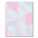 Fluid Pink Abstract Shapes Area Rug