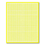 Yellow Vibrant Yellow Grid Geometric Area Rug