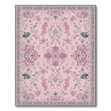 Traditional Persian Exquisite Pink Floral Persian Area Rug
