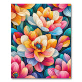 Multi-color and Patterns Vibrant Floral Multi-Color Area Rug