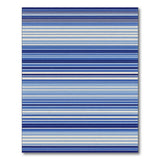 Gradient Blue Striped Area Rug