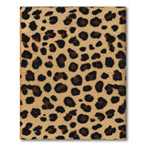 Leopard Print Distressed Vintage Area Rug