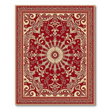 Traditional Persian Medallion Ornate Red Persian Medallion Area Rug