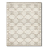 Lattice Beige and Neutral Beige Geometric Lattice Area Rug