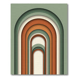 Layered Arch Geometric Area Rug