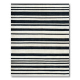 Bold Black White Striped No. 22 Area Rug
