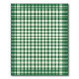 Green Gingham Check Green Area Rug