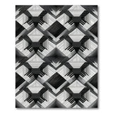 Bold Black White Geometric No. 15 Area Rug