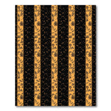 Orange Tribal Stripe Area Rug