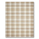 Brown and Tan Tan Plaid Rustic Farmhouse Area Rug