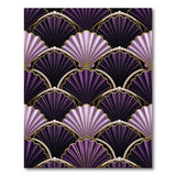 Purple Scallop Shell Pearl Rug