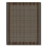 Brown Tan Geometric Woven Area Rug