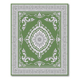 Ornate Green Persian Medallion Green Area Rug