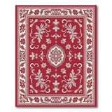 Red Ornate Persian Floral Area Rug