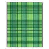Vibrant Green Plaid Checkered Area Rug