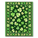 Shamrock Clover Scatter Green Area Rug