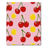 Playful Cherry Lemon Pink Tufted Rug