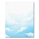 Dreamy Fluffy Clouds Blue Area Rug