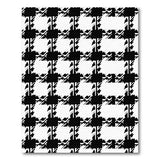 Classic Black White Houndstooth Check Area Rug