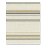 Geometric Modern Beige Neutral Horizontal Stripe Area Rug