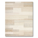 Beige Neutral Geometric Block Beige and Neutral Area Rug