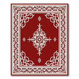 Crimson Red Traditional Persian Area Rug