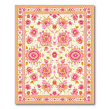 Floral Vintage Pink Pink Floral Vintage Area Rug