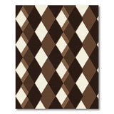 Geometric Modern Brown Tan Diamond Geometric Area Rug
