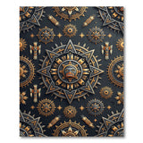 Heritage Tribal Gold Sun Mandala Rug