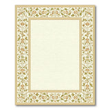 Cream Persian Floral Border Area Rug