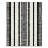 Vertical Stripe Geometric Modern Bold Black White Vertical Stripe Area Rug