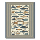 Whimsical School of Fish Area Rug