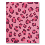 Boho Chic Hot Pink Leopard Print Tufted Area Rug
