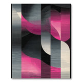 Geometric Modern Pink Grey Geometric Abstract Area Rug