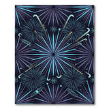 Purple Purple Cosmic Starburst Area Rug