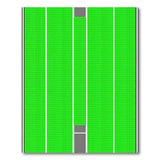 Geometric Modern Green Soccer Field Green Area Rug