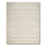 Beige Striped Boho Fringe Area Rug