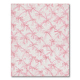 Textured Pink Ribbon Bows Area Rug
